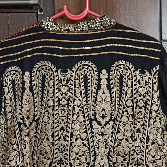 Red n black Suit with Bottom n Dupatta - Picture 7 of 13